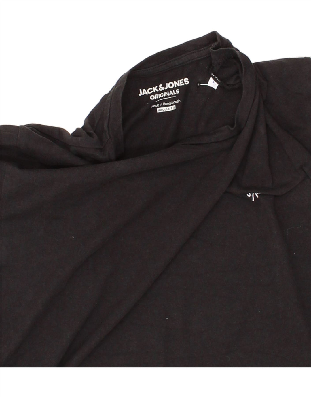 JACK & JONES Mens Regular Fit T-Shirt Top Large Black Cotton Vintage Jack & Jones and Second-Hand Jack & Jones from Messina Hembry 