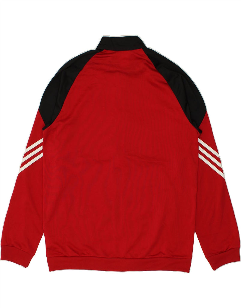 ADIDAS Mens Tracksuit Top Jacket Large Red Colourblock Polyester | Vintage Adidas | Thrift | Second-Hand Adidas | Used Clothing | Messina Hembry 