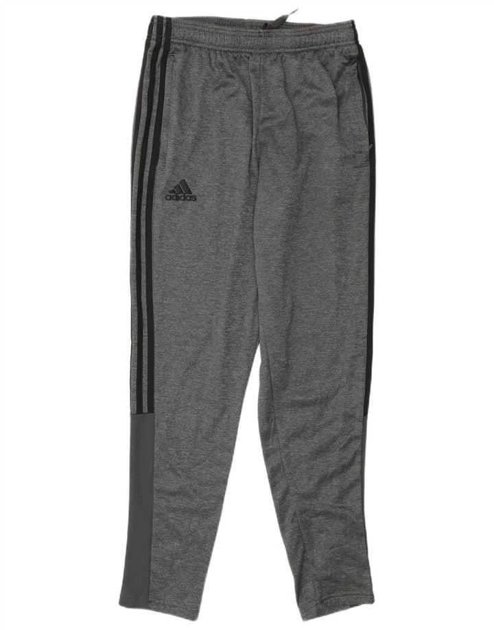 Adidas Mens Tracksuit Trousers Small Grey Polyester