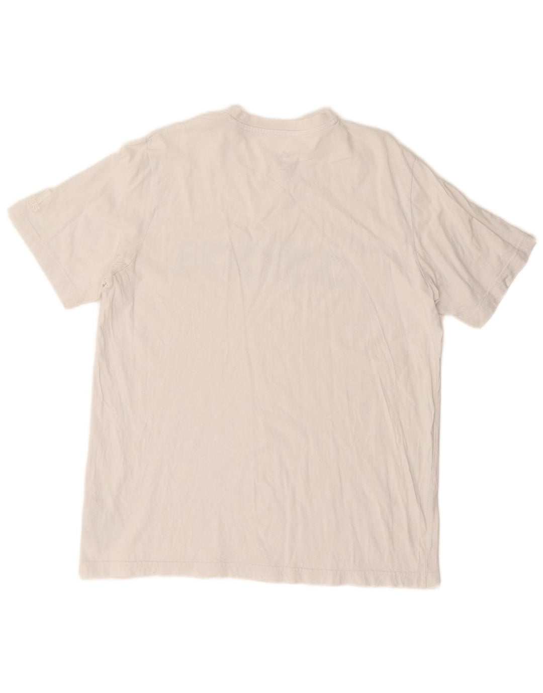 ADIDAS Mens Graphic T-Shirt Top Large White Cotton