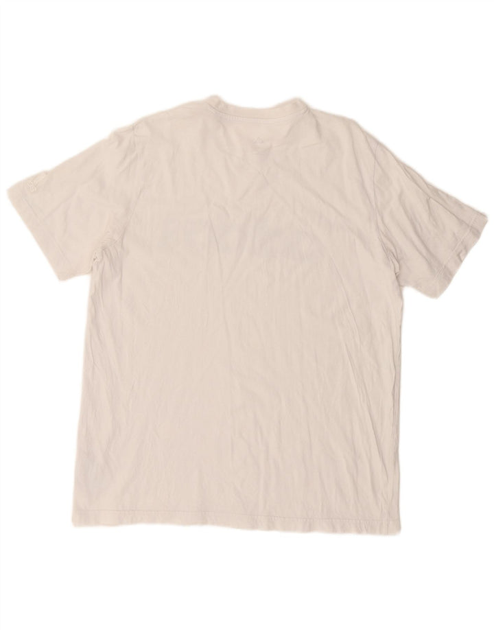 ADIDAS Mens Graphic T-Shirt Top Large White Cotton