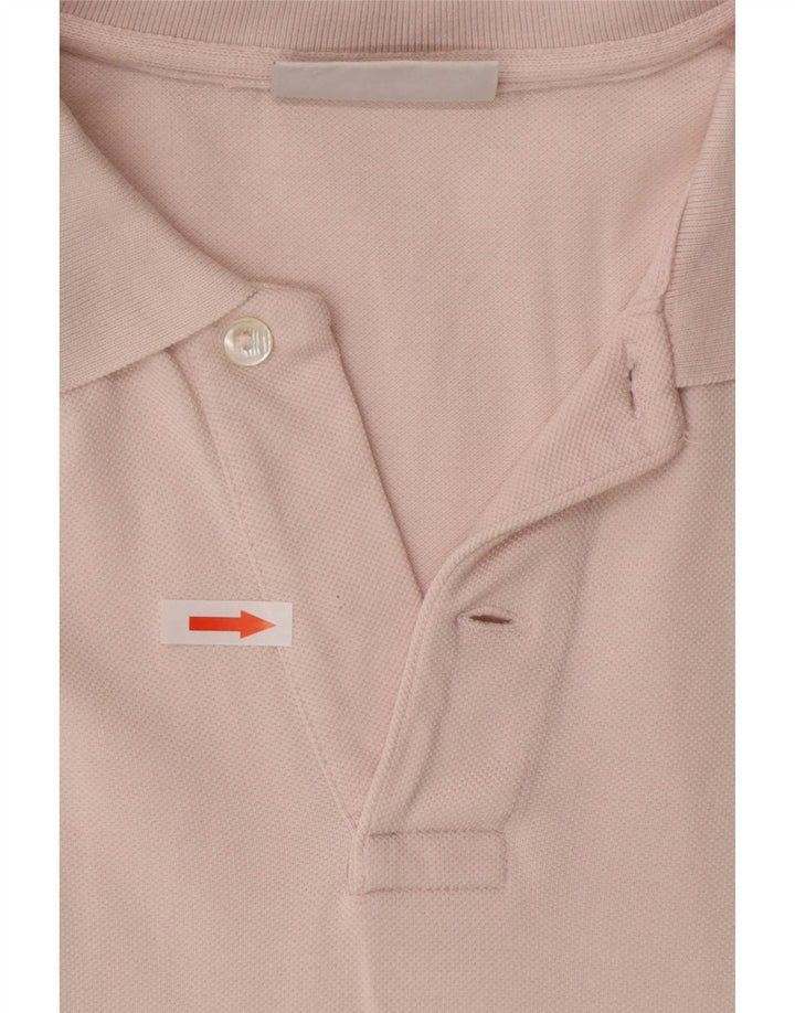 Lacoste Mens Polo Shirt Size 4 Medium Pink Cotton
