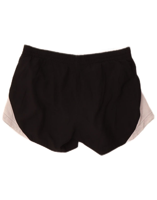 Nike Womens Sport Shorts UK 10 Small  Black Colourblock