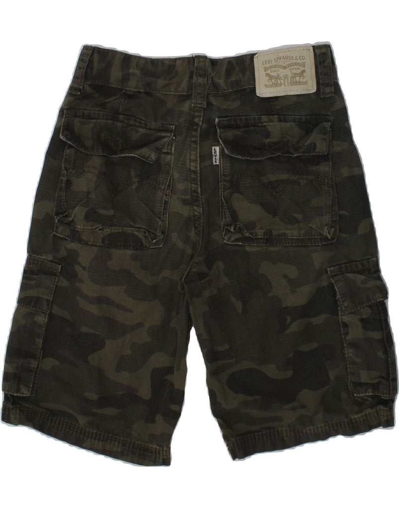 LEVI'S Boys Cargo Shorts 6-7 Years W24  Khaki Camouflage Cotton | Vintage Levi's | Thrift | Second-Hand Levi's | Used Clothing | Messina Hembry 