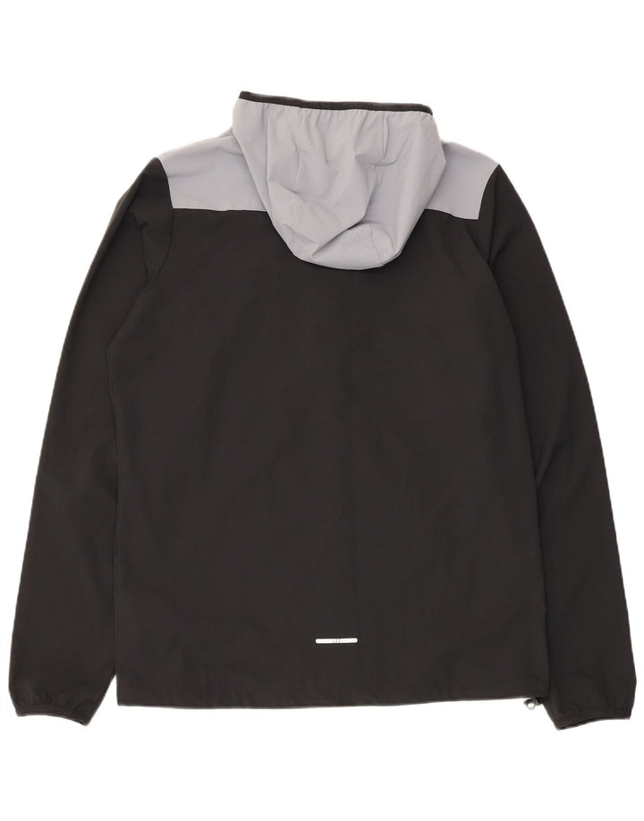 Berghaus Mens Hooded Rain Jacket Small Black Colourblock Polyester