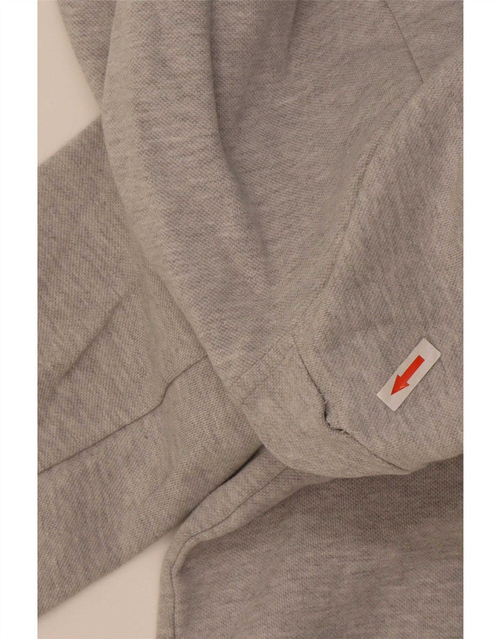 Zara Mens Zip Hoodie Sweater Small Grey Flecked
