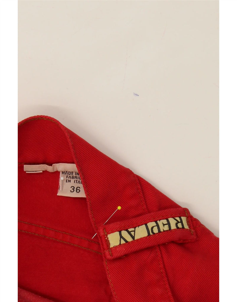 REPLAY Mens Capri Jeans W36 L20 Red Cotton Vintage Replay and Second-Hand Replay from Messina Hembry 
