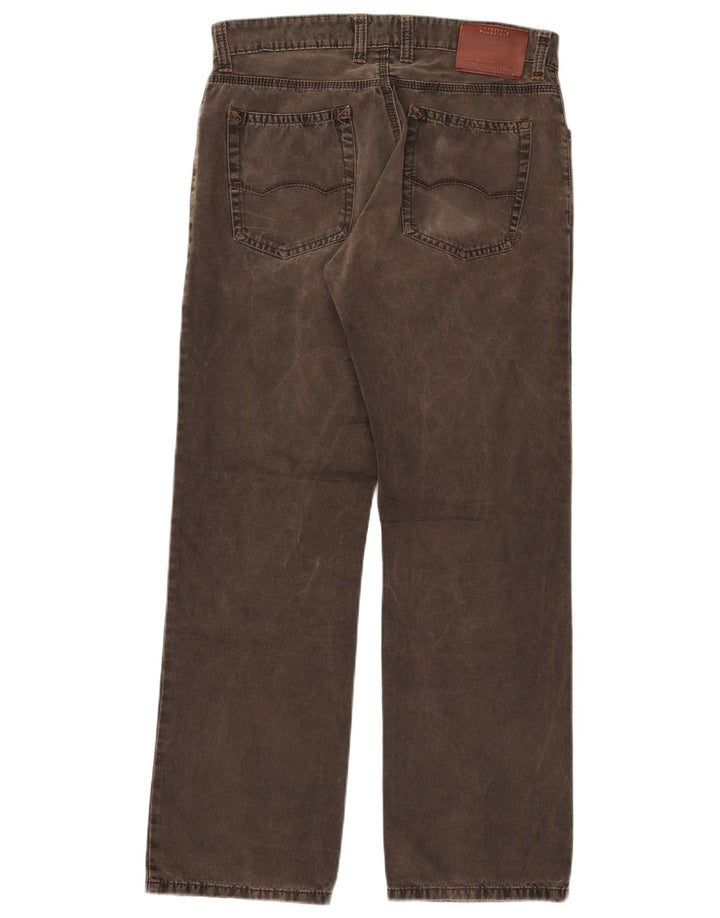 Camel Active Mens Straight Jeans W33 L32 Khaki Cotton
