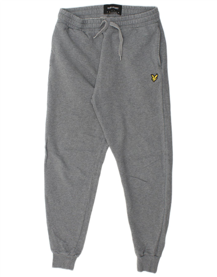 Lyle & Scott Mens Tracksuit Trousers Joggers Small  Grey Cotton