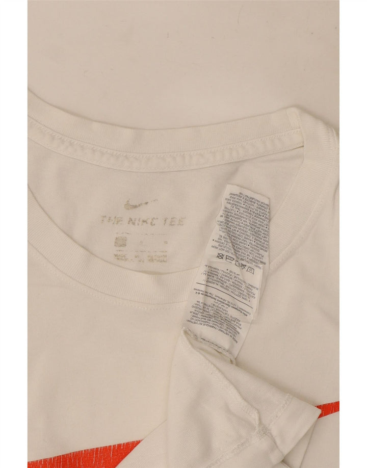 Nike Mens Graphic T-Shirt Top Large White Cotton