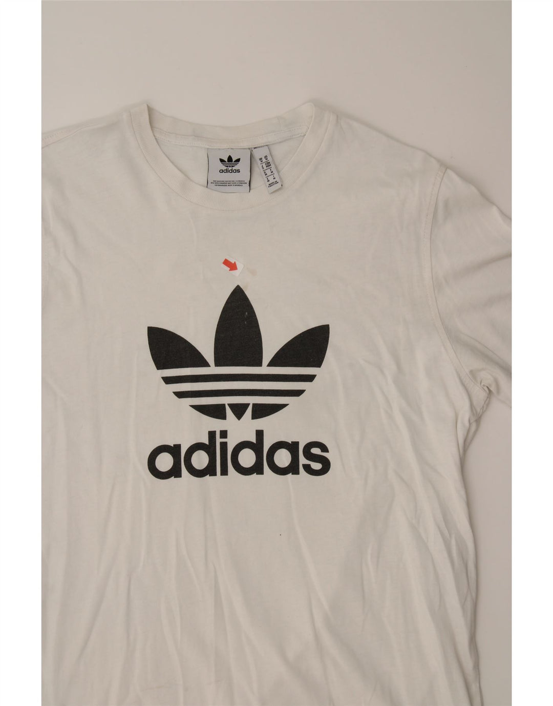 ADIDAS Mens Graphic T-Shirt Top Medium White Cotton Vintage Adidas and Second-Hand Adidas from Messina Hembry 