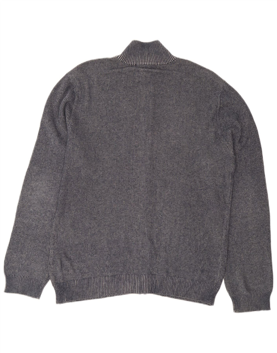 Calvin Klein Jeans Mens Cardigan Sweater  Large Navy Blue Cotton