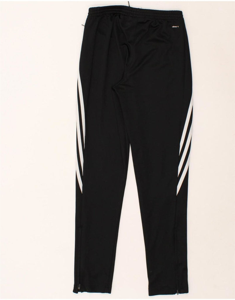 ADIDAS Boys Climalite Tracksuit Trousers 13-14 Years XL Black Polyester Vintage Adidas and Second-Hand Adidas from Messina Hembry 