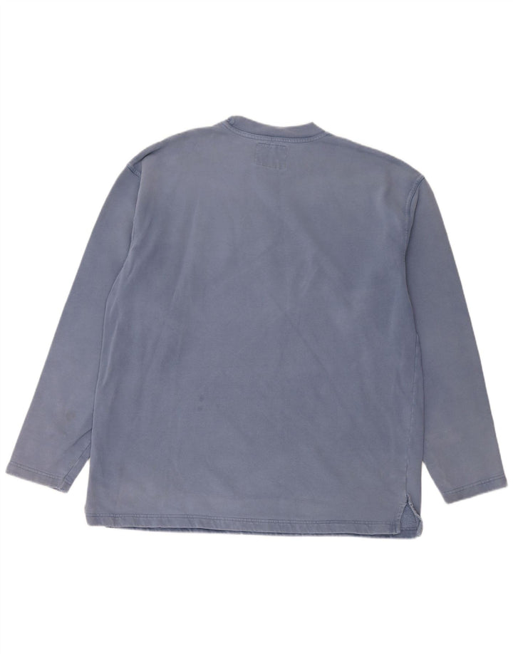 Weird Fish Mens Sweatshirt Jumper XL Blue Cotton