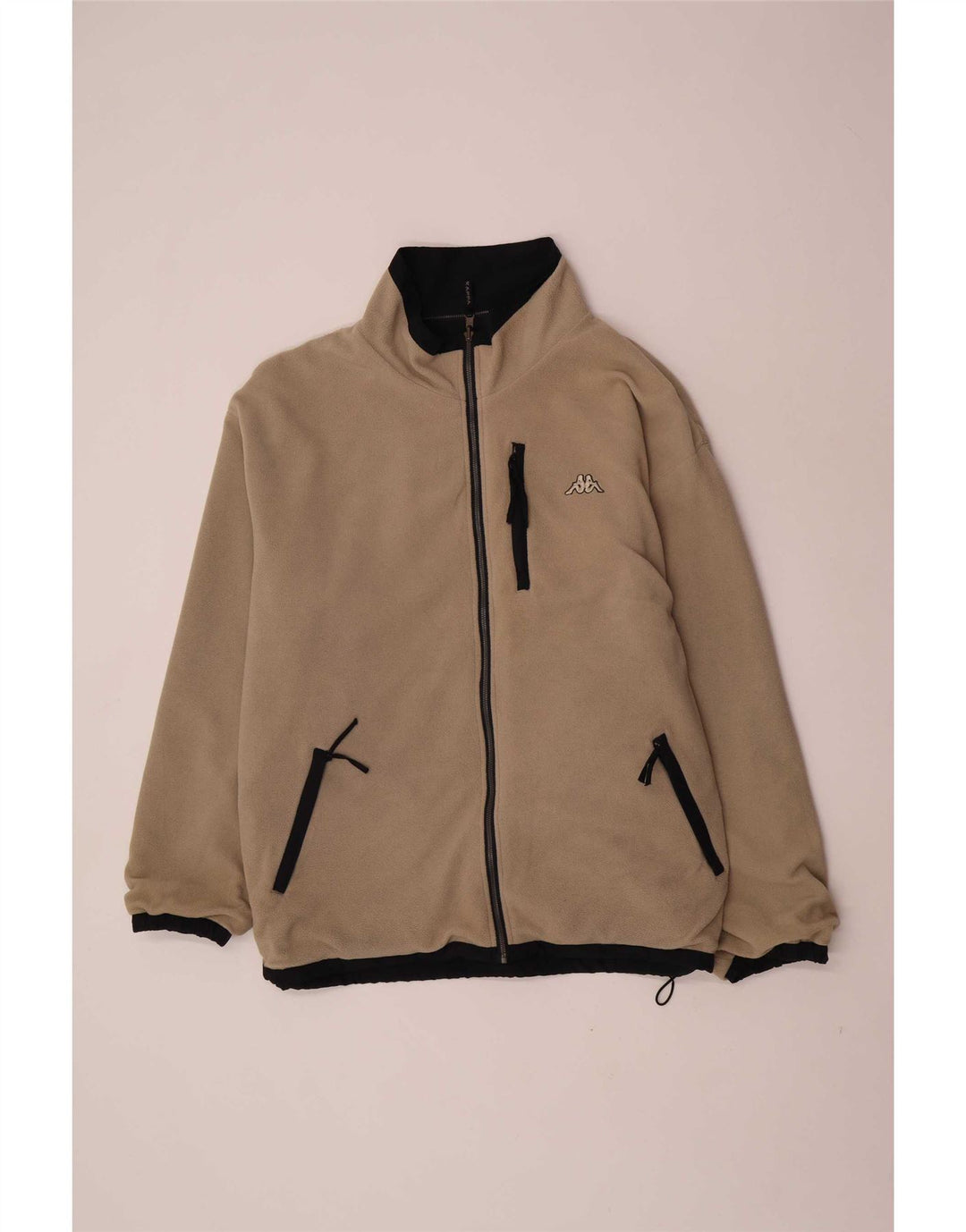 Kappa Mens Reversible Jacket UK 42 XL Black Polyester
