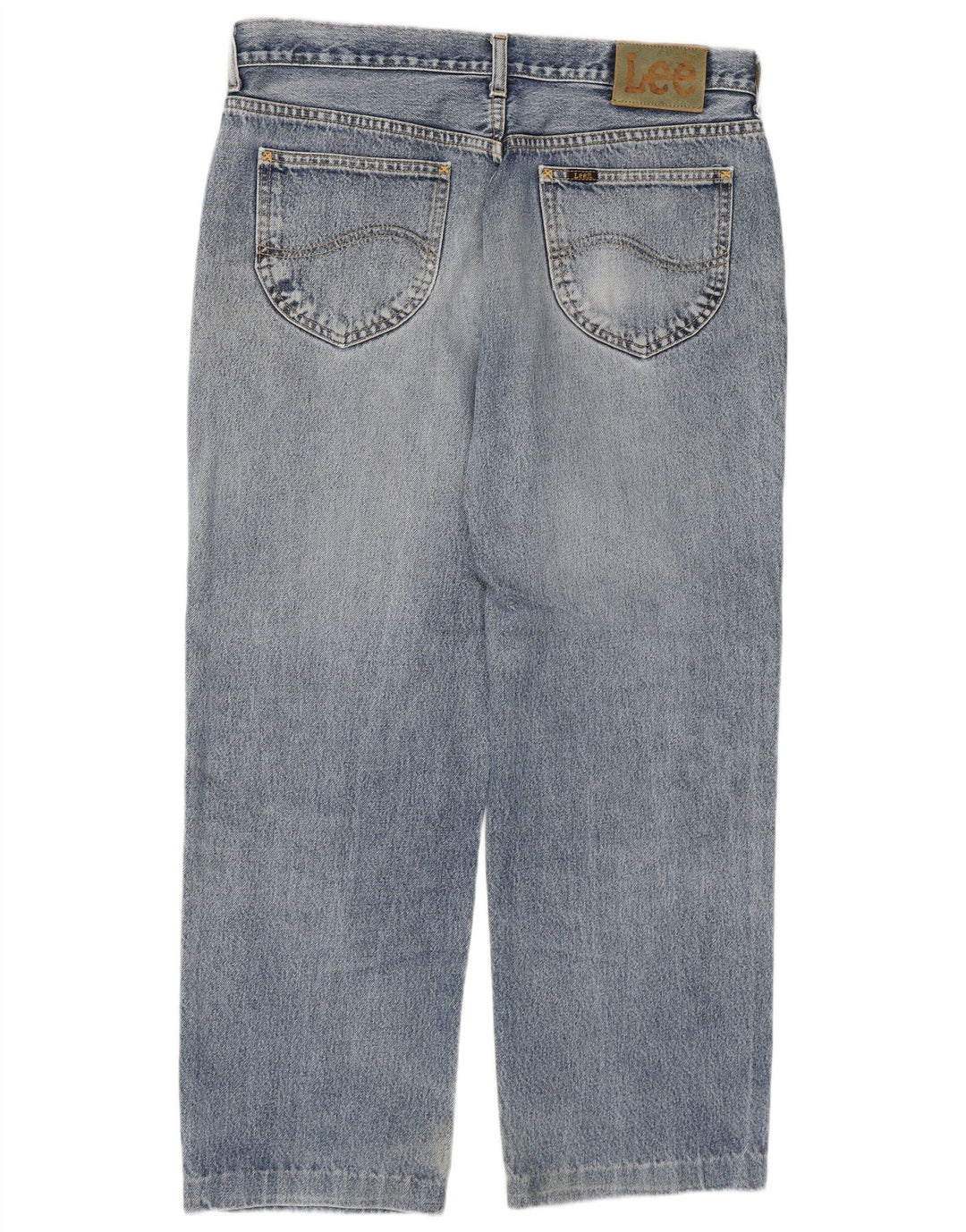 LEE Mens Chicago Cropped Jeans W36 L27 Blue Cotton