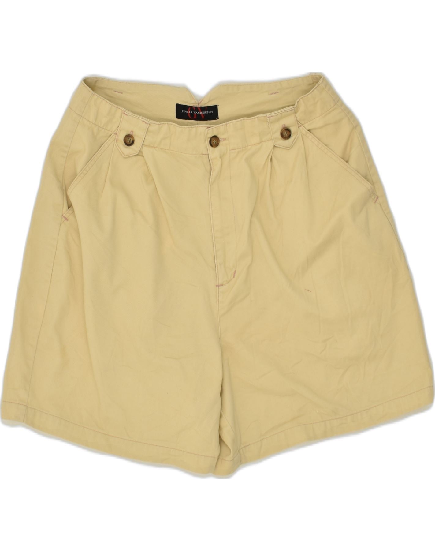 GLORIA VANDERBILT Womens High Waist Casual Shorts US 12 Large W30