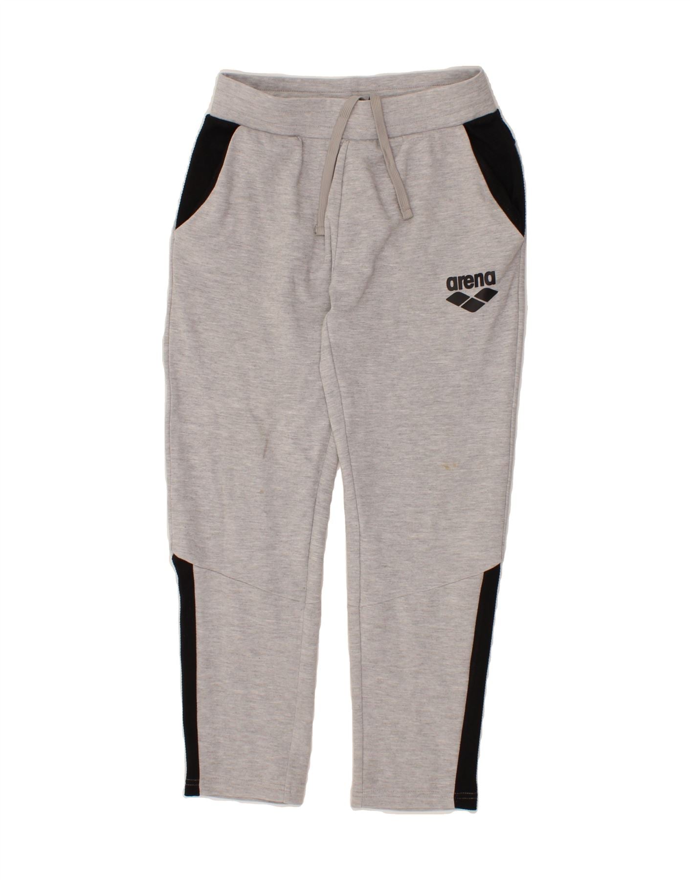 Pantaloni da tuta da uomo ARENA, piccoli, in cotone grigio con blocchi di  colore