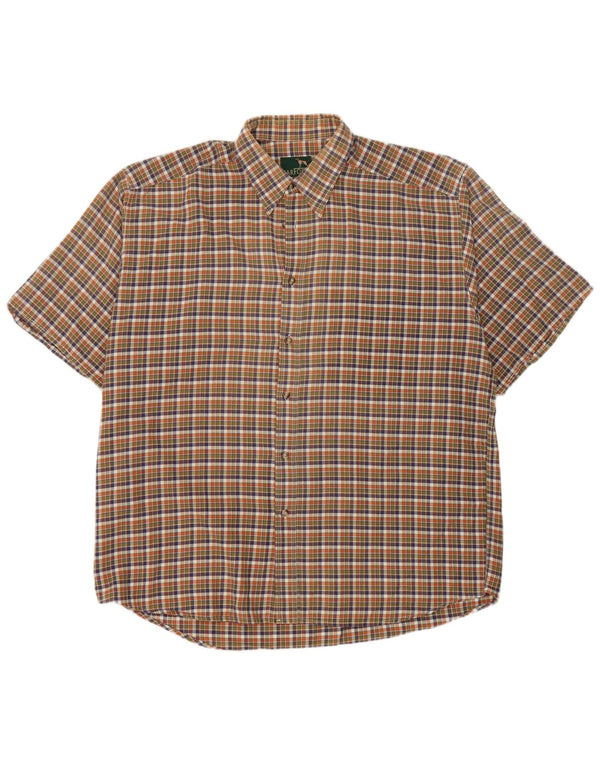 Parforce Mens Short Sleeve Shirt 2XL Multicoloured Check
