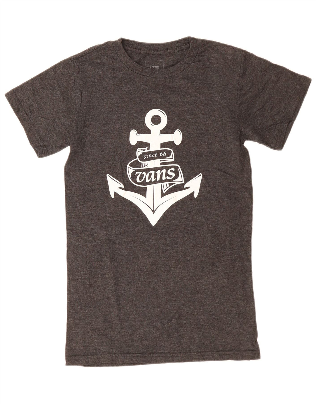 VANS Mens Classic Fit Graphic T-Shirt Top Small Grey Cotton