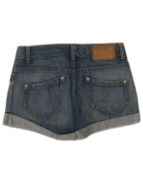 BENETTON Womens Denim Shorts W30 Medium Blue
