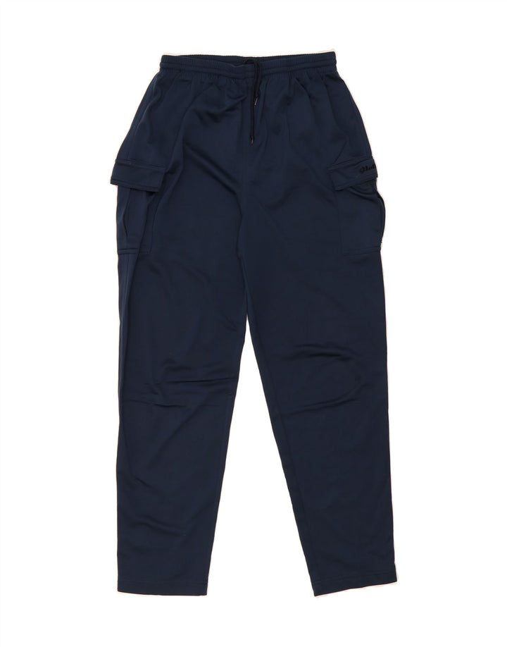 LOTTO Boys Cargo Tracksuit Trousers 15-16 Years 3XL Navy Blue Polyester Vintage Lotto and Second-Hand Lotto from Messina Hembry 