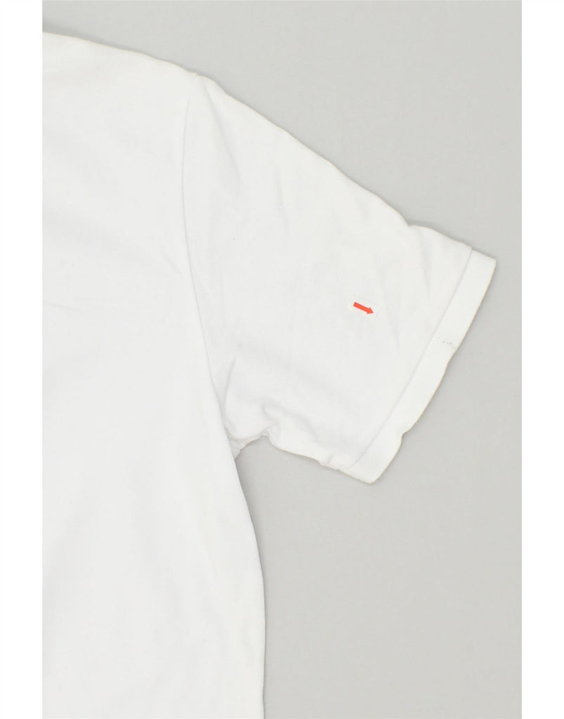 ADIDAS Mens Polo Shirt Large White Cotton | Vintage Adidas | Thrift | Second-Hand Adidas | Used Clothing | Messina Hembry 