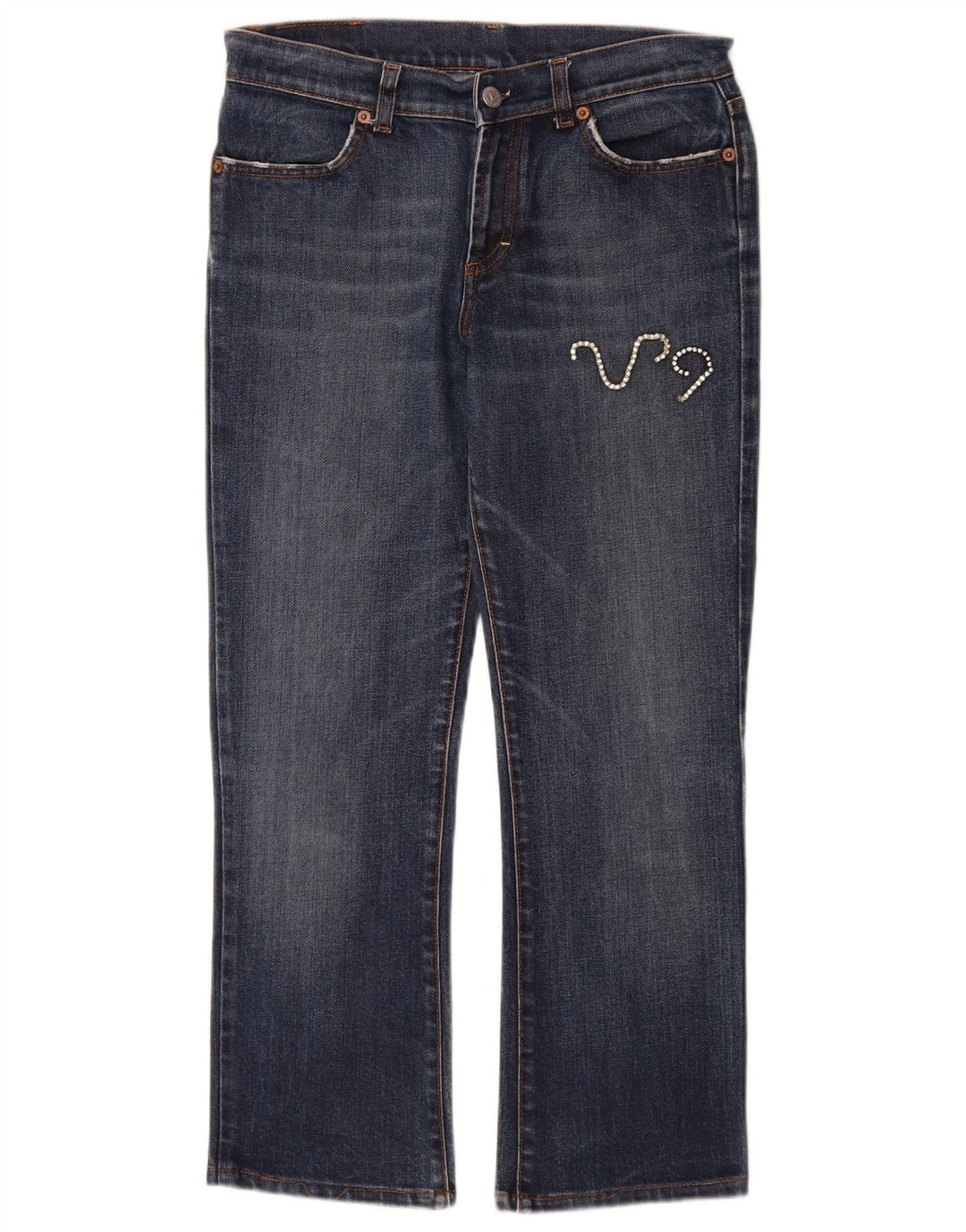 Fiorucci Womens Straight Jeans W30 L27 Blue Cotton