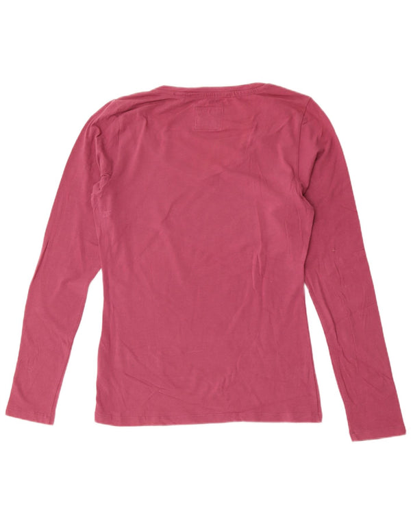 Freddy Womens Graphic Top Long Sleeve UK 18 XL Pink Cotton