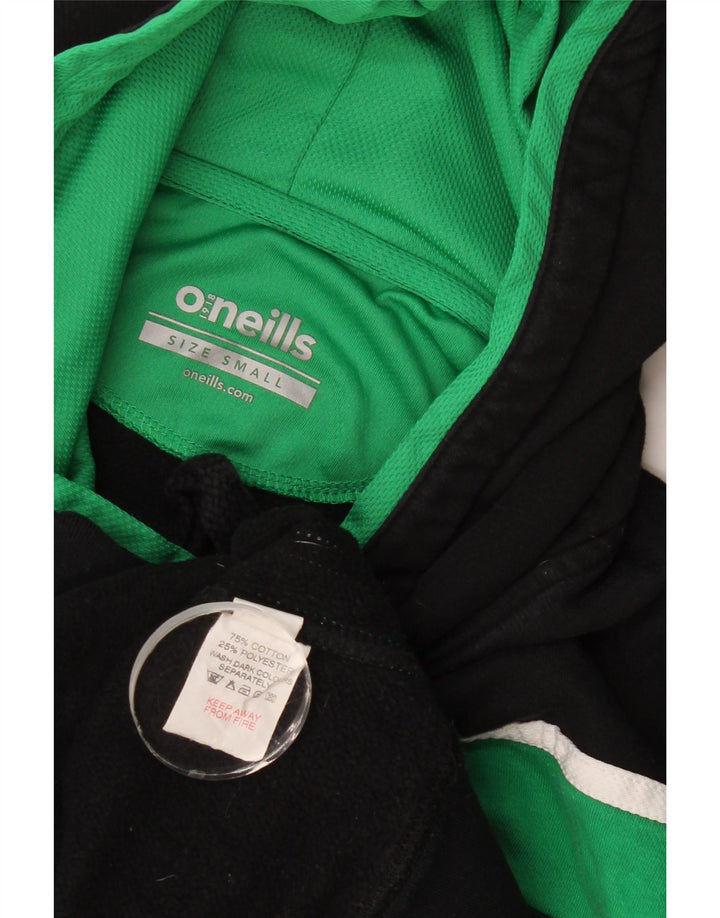 O'Neills Mens Hoodie Jumper Small Black Colourblock Cotton