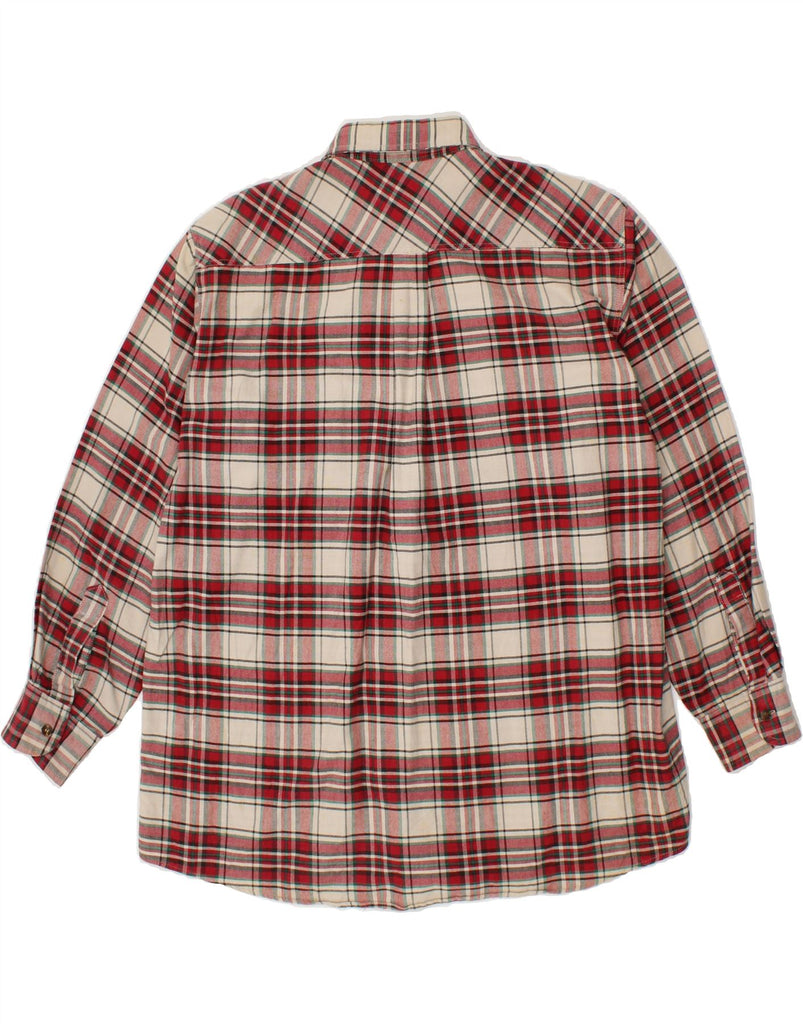 PACIFIC TRAIL Mens Shirt Medium Red Check Cotton | Vintage Pacific Trail | Thrift | Second-Hand Pacific Trail | Used Clothing | Messina Hembry 