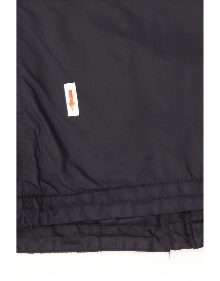 Hollister Mens Rain Jacket UK 38 Medium Navy Blue Nylon