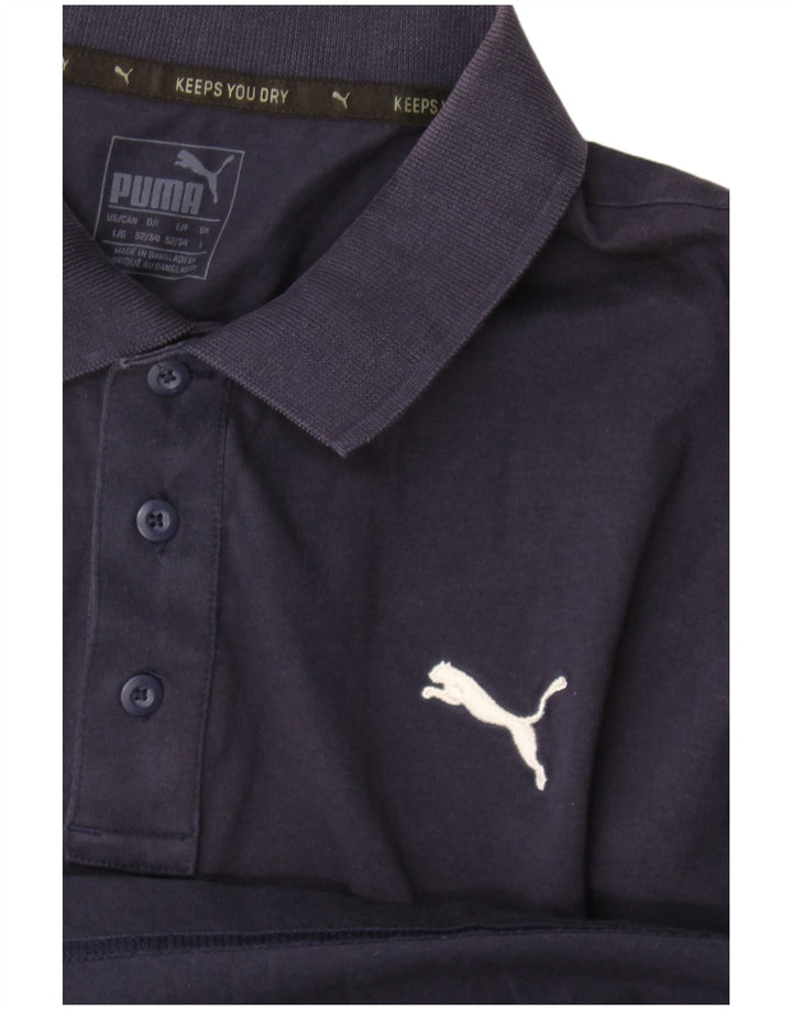 Puma Mens Polo Shirt Large Navy Blue