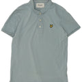 Lyle & Scott Mens Polo Shirt Medium Blue Cotton