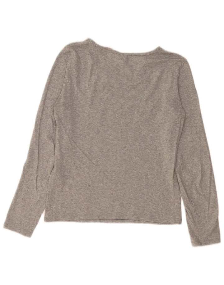 Levi's Womens Top Long Sleeve UK 10 Small Grey Cotton