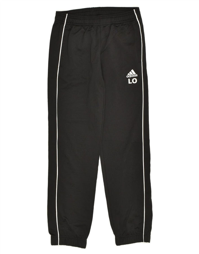 ADIDAS Boys Tracksuit Trousers Joggers 11-12 Years Black Polyester | Vintage Adidas | Thrift | Second-Hand Adidas | Used Clothing | Messina Hembry 