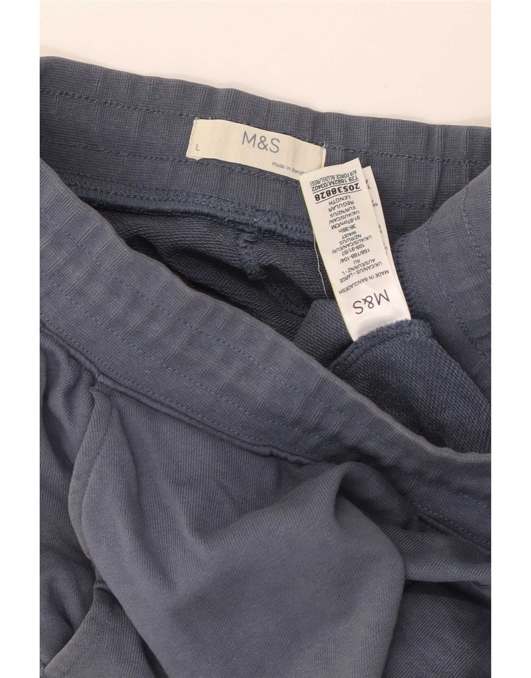 Marks & Spencer Mens Sport Shorts Large Blue Cotton