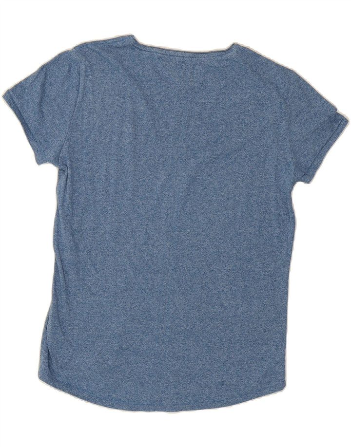 TOMMY HILFIGER Womens T-Shirt Top UK 14 Medium Blue Cotton Vintage Tommy Hilfiger and Second-Hand Tommy Hilfiger from Messina Hembry 