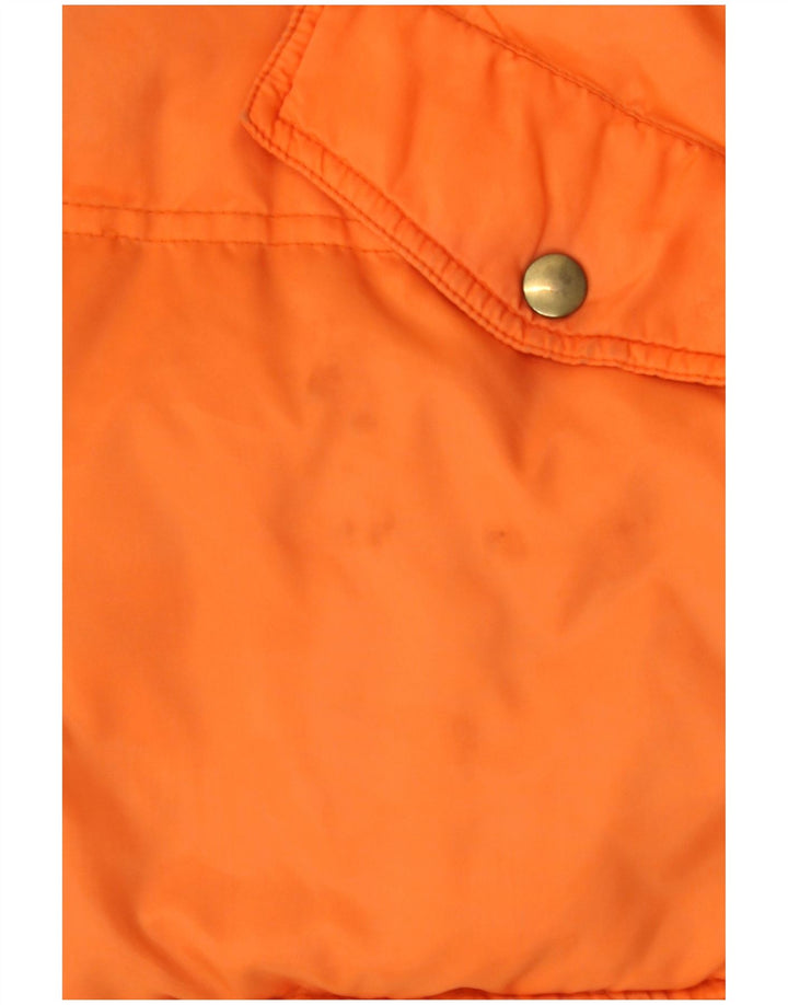 Cacao Mens Padded Jacket UK 40 Large Orange