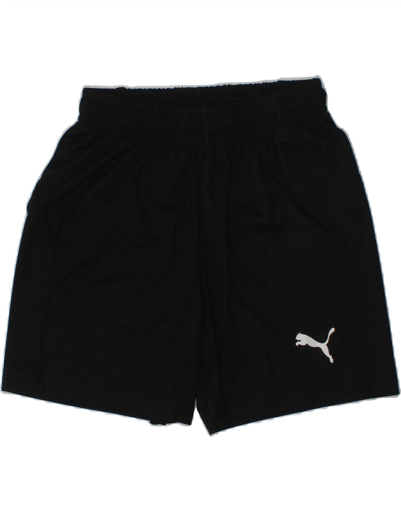 PUMA Boys Sport Shorts 9-10 Years Black | Vintage Puma | Thrift | Second-Hand Puma | Used Clothing | Messina Hembry 