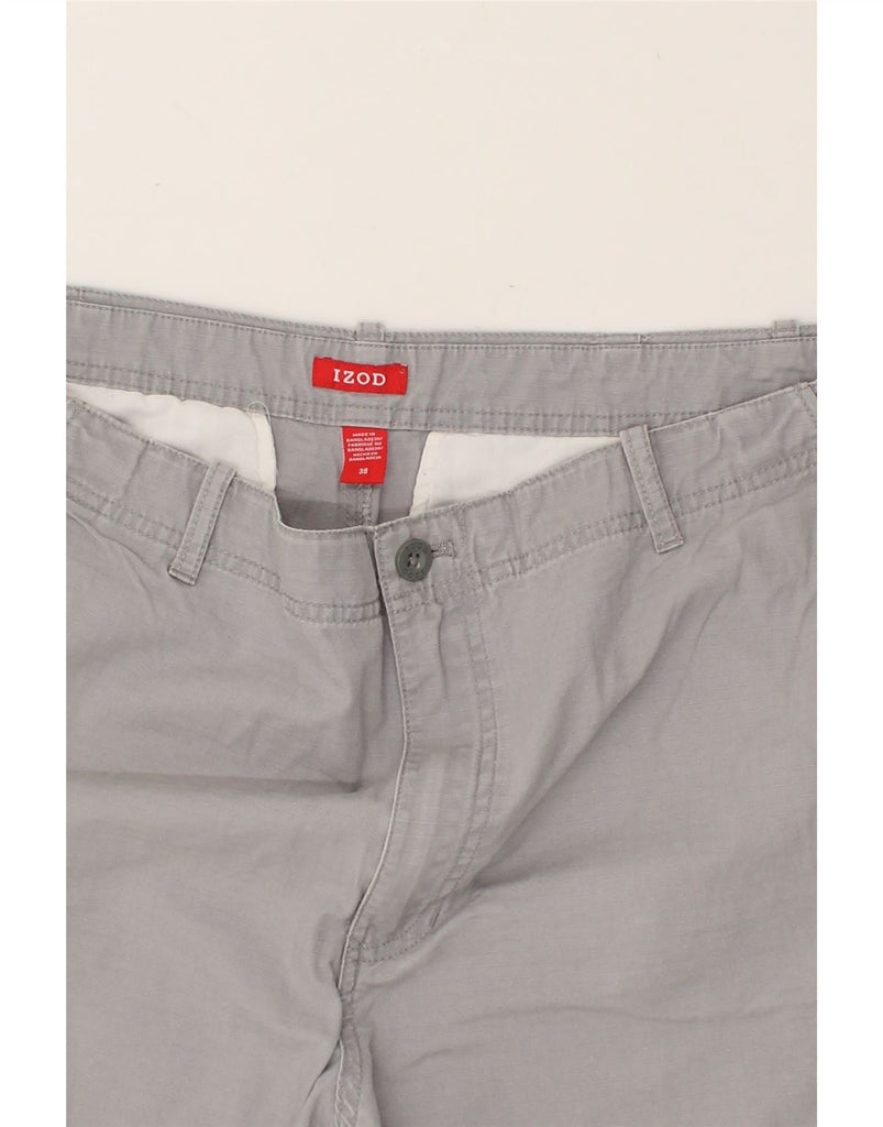 IZOD Mens Cargo Shorts W38 XL Grey Cotton | Vintage Izod | Thrift | Second-Hand Izod | Used Clothing | Messina Hembry 