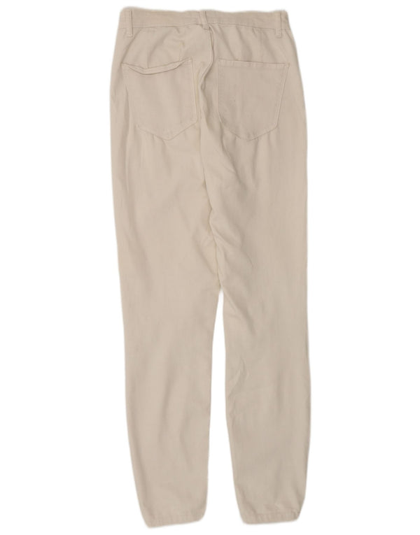 Zara Womens Slim Jeans EU 38 Small W28 L29 Off White Cotton