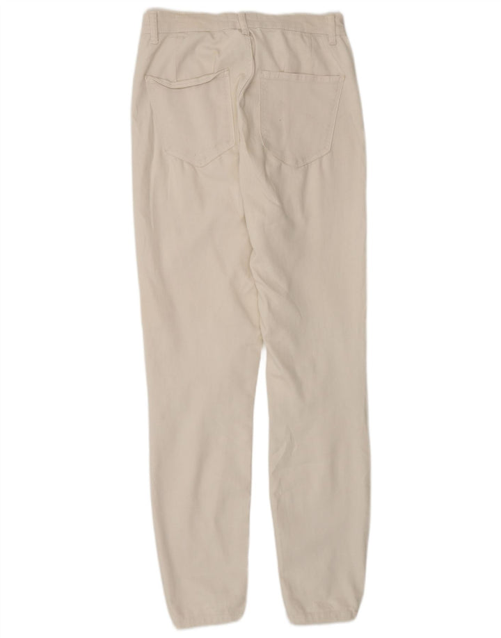 Zara Womens Slim Jeans EU 38 Small W28 L29 Off White Cotton