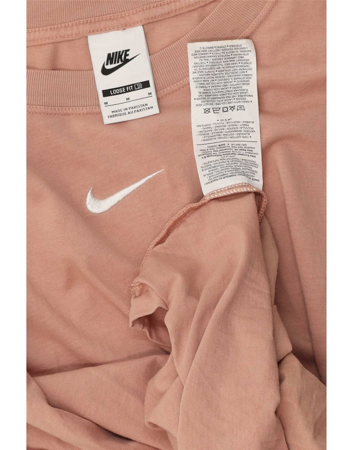 Nike Mens Loose Fit T-Shirt Top Medium Pink Cotton