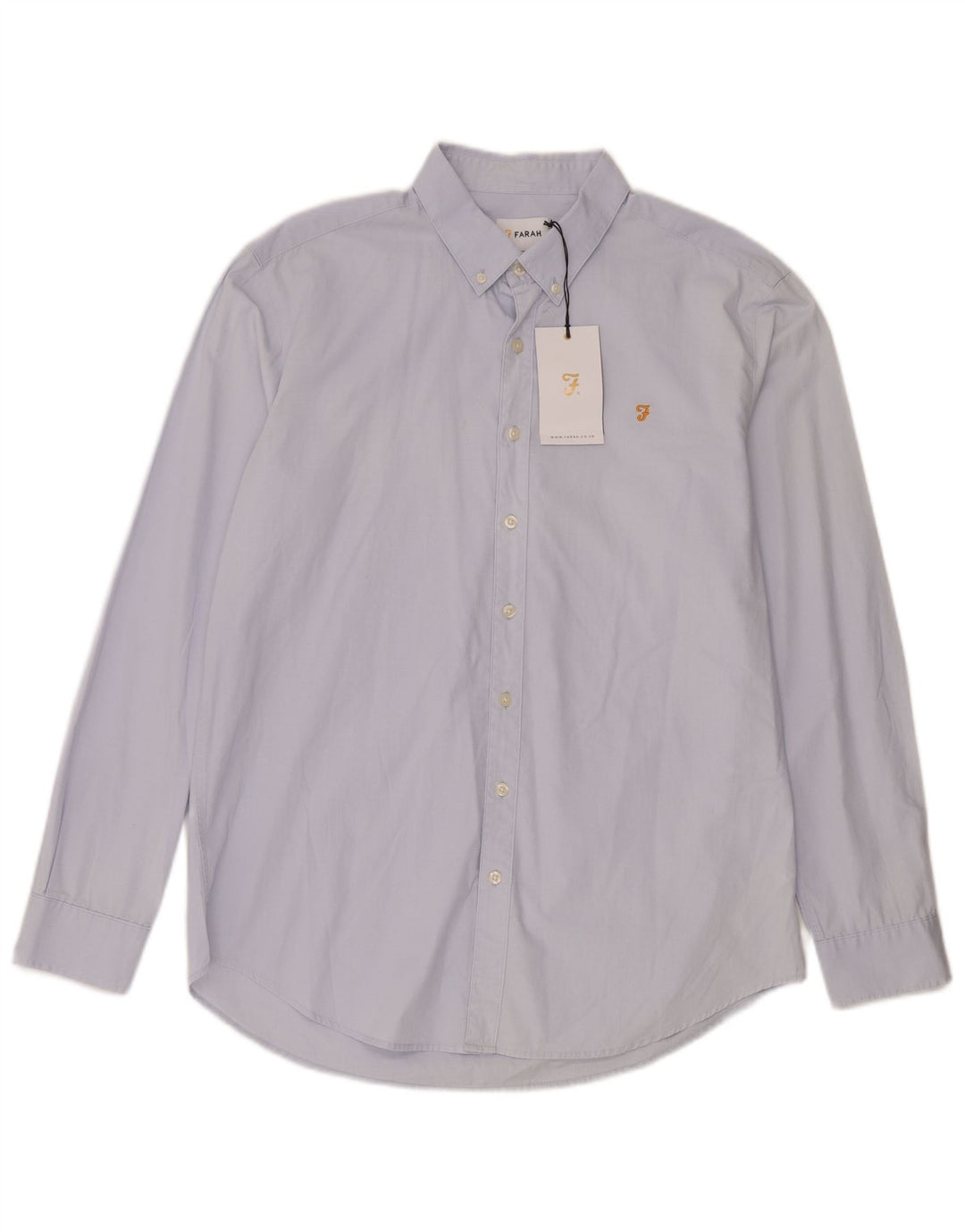 Farah Mens Casual Fit Shirt XL Blue Check Cotton