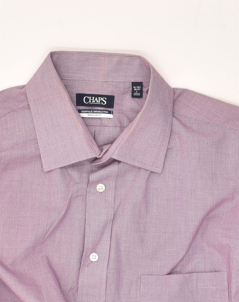 CHAPS Mens Regular Fit Shirt Size 16 16 1/2 Large Purple Cotton | Vintage Chaps | Thrift | Second-Hand Chaps | Used Clothing | Messina Hembry 