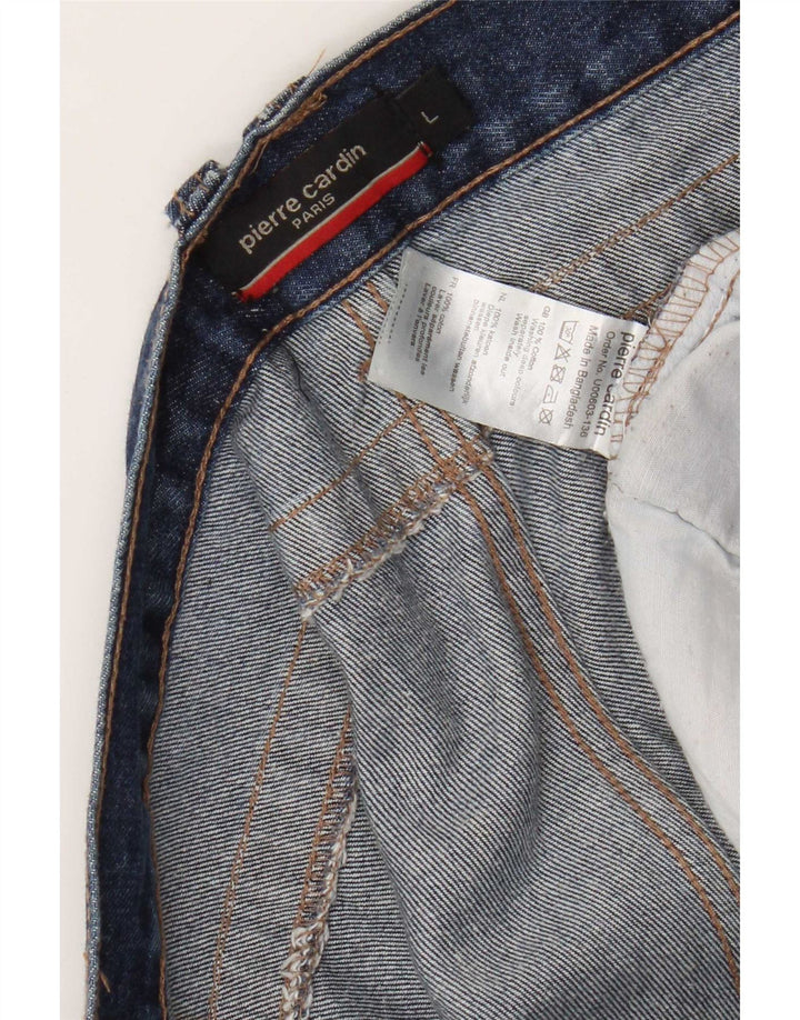 Pierre Cardin Mens Denim Shorts Large W36 Blue Cotton