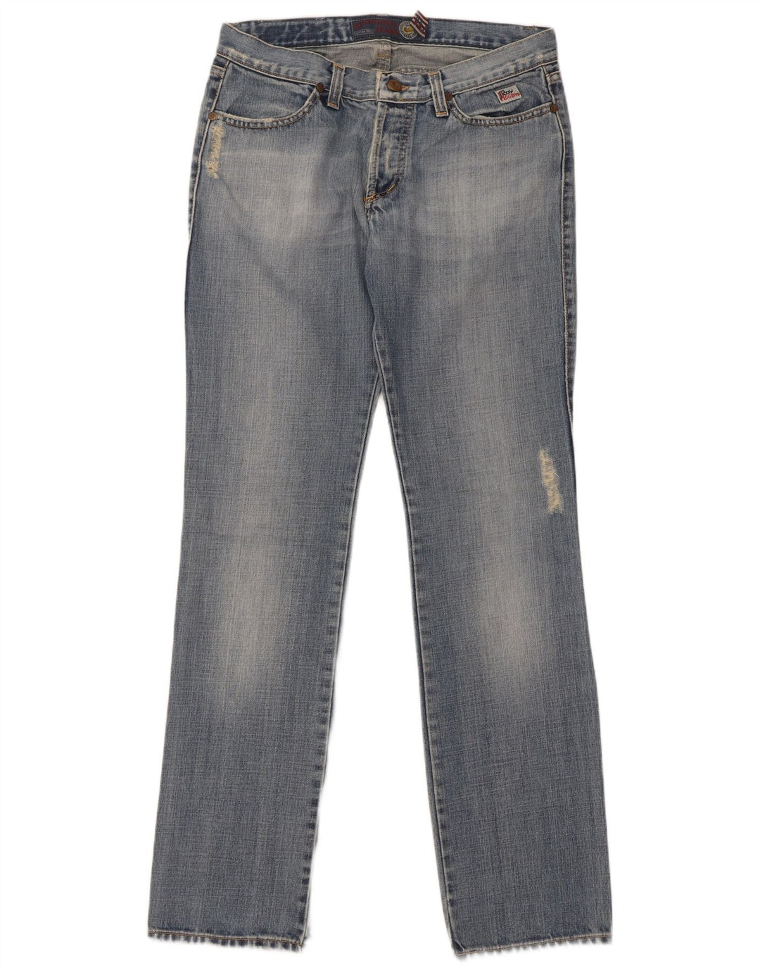 Roy Rogers Mens Distressed Slim Jeans W31 L34 Blue Cotton