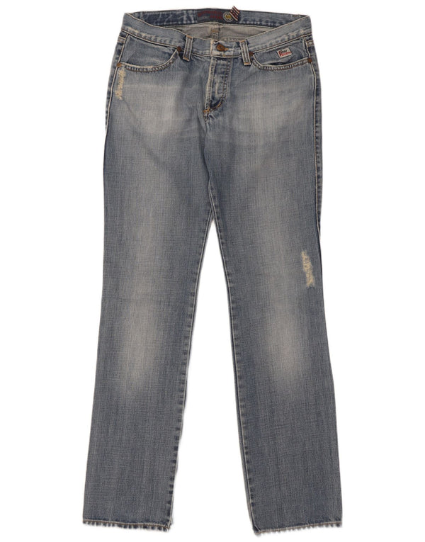 Roy Rogers Mens Distressed Slim Jeans W31 L34 Blue Cotton