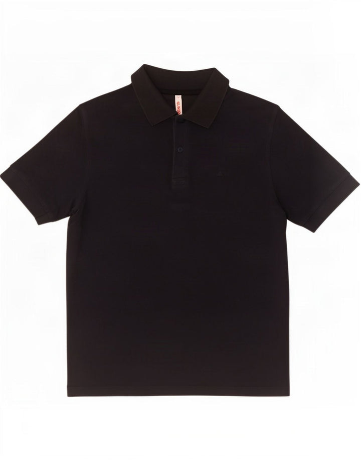 Sun68 Mens Polo Shirt Medium Navy Blue Cotton